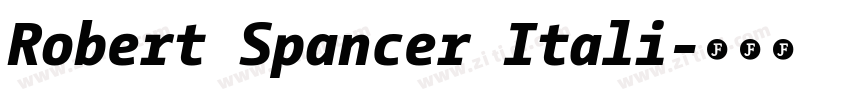 Robert Spancer Itali字体转换